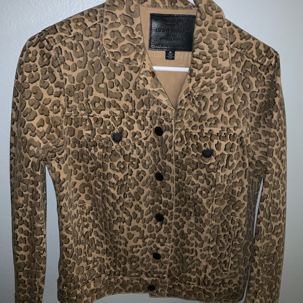 Cheetah Jean Jacket